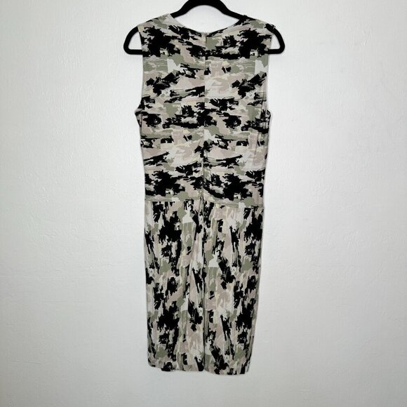 Hugo Boss Abstract Asymmetric Endrisa Faux Wrap Dress Size M - Picture 5 of 10